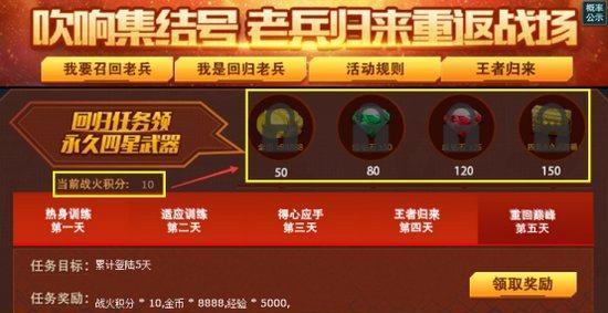 王者归来模式如何参与？参与后有什么奖励？  第2张
