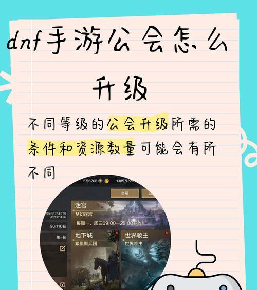 地下城升级4级公会需要什么条件？公会升级的流程是怎样的？  第3张