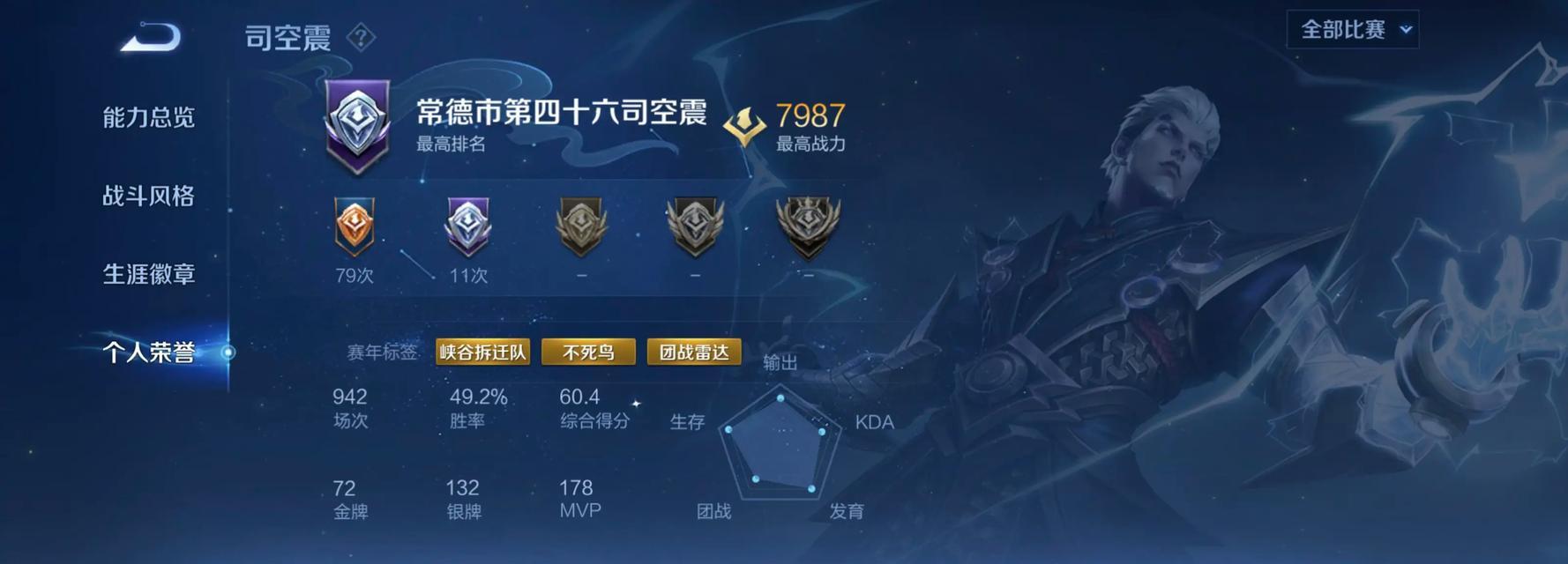 王者荣耀司空震定位连招介绍（掌握司空震）  第1张